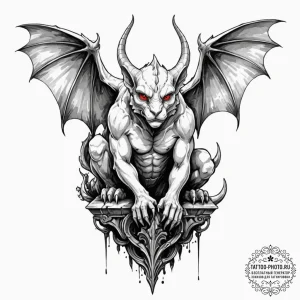 Tattoo design a stylized depiction of a guard... - эскиз тату (№1752923652_0, 19.07.2025 11:14) — tattoo-photo.ru
