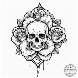 Tattoo design a single, elegant knot that rep... - эскиз тату (№1752931085_0, 19.07.2025 13:18) — tattoo-photo.ru
