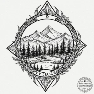 A linework tattoo of the konoha (hidden leaf)... - эскиз тату (№1752938400_0, 19.07.2025 15:20) — tattoo-photo.ru