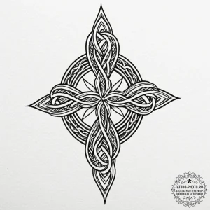 Tattoo design a strong, protective knotwork p... - эскиз тату (№1752947863_0, 19.07.2025 17:57) — tattoo-photo.ru