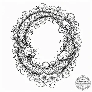 Tattoo design a pair of matching headphones.,... - эскиз тату (№1752948537_0, 19.07.2025 18:08) — tattoo-photo.ru