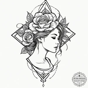 Tattoo sketch a silhouette of a person lookin... - эскиз тату (№1752949720_0, 19.07.2025 18:28) — tattoo-photo.ru