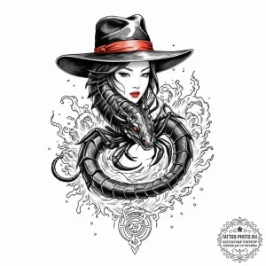 Tattoo design a scorpio scorpion with a tiny,... - эскиз тату (№1752951155_0, 19.07.2025 18:52) — tattoo-photo.ru