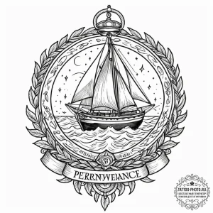 Tattoo design a philosophical quote about str... - эскиз тату (№1752954873_0, 19.07.2025 19:54) — tattoo-photo.ru