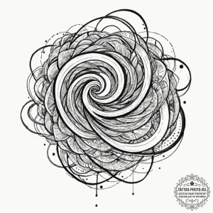 Tattoo sketch an abstract representation of w... - эскиз тату (№1752955892_0, 19.07.2025 20:11) — tattoo-photo.ru