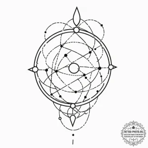 Tattoo design: a svarozhich integrated into a... - эскиз тату (№1752969736_0, 20.07.2025 00:02) — tattoo-photo.ru