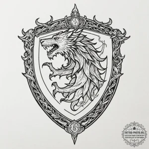 A linework tattoo design of the sigils of the... - эскиз тату (№1752971171_0, 20.07.2025 00:26) — tattoo-photo.ru