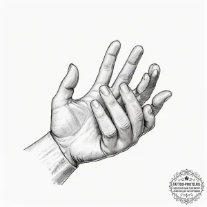 A linework tattoo of the "law of surprise", a... - эскиз тату (№1752971256_0, 20.07.2025 00:27) — tattoo-photo.ru