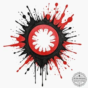 Blood, tattoo drawing outline, on a clean whi... - эскиз тату (№1752972857_0, 20.07.2025 00:54) — tattoo-photo.ru