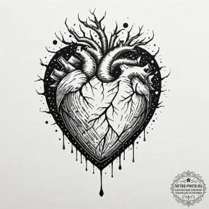 Tattoo design a pixelated heart container wit... - эскиз тату (№1752974126_0, 20.07.2025 01:15) — tattoo-photo.ru