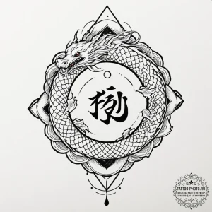 133. a linework tattoo of the four elemental... - эскиз тату (№1752975981_0, 20.07.2025 01:46) — tattoo-photo.ru