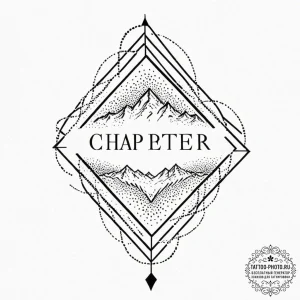 Tattoo design a "chapter 1" text with a signi... - эскиз тату (№1752977438_0, 20.07.2025 02:10) — tattoo-photo.ru