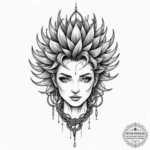 Prickly wire, ink illustration for tattoo, on... - эскиз тату (№1752980447_0, 20.07.2025 03:00) — tattoo-photo.ru