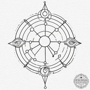 Tattoo sketch a minimalist constellation of a... - эскиз тату (№1752982387_0, 20.07.2025 03:33) — tattoo-photo.ru