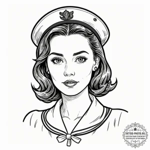 A sketch of anya forger from spy x family, wi... - эскиз тату (№1752984835_0, 20.07.2025 04:13) — tattoo-photo.ru