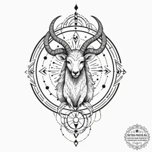 Tattoo design a zodiac animal with a specific... - эскиз тату (№1752985005_0, 20.07.2025 04:16) — tattoo-photo.ru