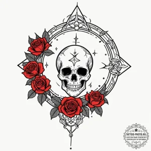 Tattoo design a falling star transforming int... - эскиз тату (№1752990577_0, 20.07.2025 05:49) — tattoo-photo.ru