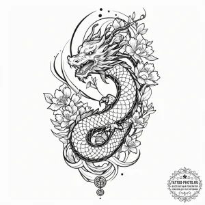 Tattoo design a minimalist geometric represen... - эскиз тату (№1752993112_0, 20.07.2025 06:31) — tattoo-photo.ru