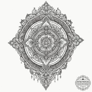 Tattoo sketch a digital shield with glitching... - эскиз тату (№1752996883_0, 20.07.2025 07:34) — tattoo-photo.ru