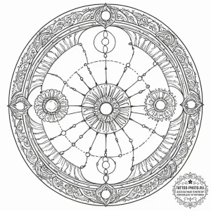A linework design of the crop circles from si... - эскиз тату (№1752999833_0, 20.07.2025 08:23) — tattoo-photo.ru