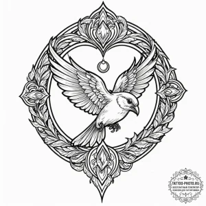 Tattoo design a single tear transforming into... - эскиз тату (№1753000592_0, 20.07.2025 08:36) — tattoo-photo.ru
