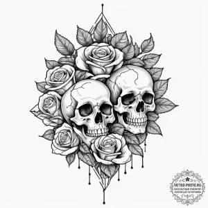 Tattoo design an ethereal glow effect created... - эскиз тату (№1753001271_0, 20.07.2025 08:47) — tattoo-photo.ru