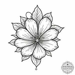 Tattoo sketch a subtle outline of a hip with... - эскиз тату (№1753002115_0, 20.07.2025 09:01) — tattoo-photo.ru