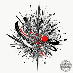 Tattoo sketch a fluid, powerful motion captur... - эскиз тату (№1753003214_0, 20.07.2025 09:20) — tattoo-photo.ru