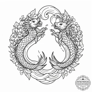 Tattoo sketch 'avocado' on one, 'toast' on th... - эскиз тату (№1753004397_0, 20.07.2025 09:39) — tattoo-photo.ru