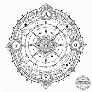 Tattoo sketch a full sleeve concept of the en... - эскиз тату (№1753010366_0, 20.07.2025 11:19) — tattoo-photo.ru