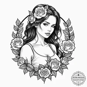A watercolor tattoo of the main character fro... - эскиз тату (№1753012648_0, 20.07.2025 11:57) — tattoo-photo.ru