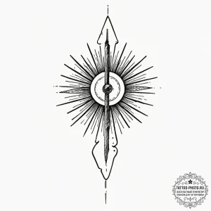 Tattoo design a single, powerful support beam... - эскиз тату (№1753024061_0, 20.07.2025 15:07) — tattoo-photo.ru