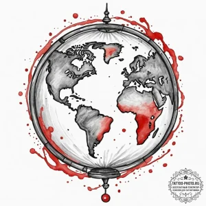 A chicano style tattoo of the "the world is y... - эскиз тату (№1753024310_0, 20.07.2025 15:11) — tattoo-photo.ru