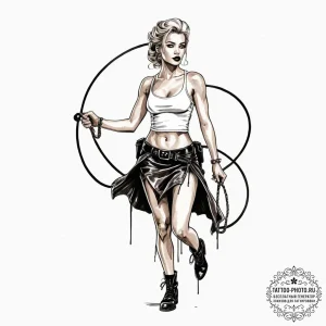 A neo-traditional tattoo of nancy callahan fr... - эскиз тату (№1753026786_0, 20.07.2025 15:53) — tattoo-photo.ru