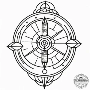 127. a linework sketch of the flux capacitor,... - эскиз тату (№1753028774_0, 20.07.2025 16:26) — tattoo-photo.ru