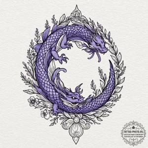 A field of brilliant purple lavender in prove... - эскиз тату (№1753033079_0, 20.07.2025 17:37) — tattoo-photo.ru