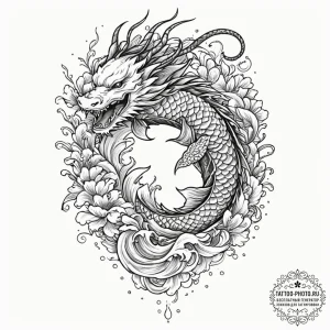 Tattoo design a key, intricate and strong, re... - эскиз тату (№1753043148_0, 20.07.2025 20:25) — tattoo-photo.ru