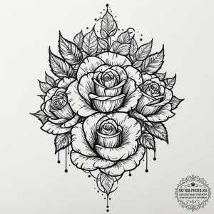 Tattoo sketch a subtle forest silhouette inco... - эскиз тату (№1753043232_0, 20.07.2025 20:27) — tattoo-photo.ru