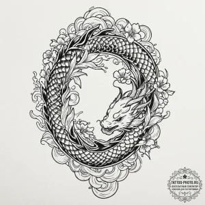 Tattoo sketch a word in a foreign language th... - эскиз тату (№1753043481_0, 20.07.2025 20:31) — tattoo-photo.ru