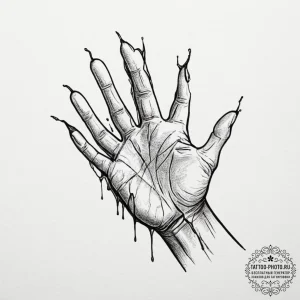 Tattoo design a detailed depiction of callous... - эскиз тату (№1753048598_0, 20.07.2025 21:56) — tattoo-photo.ru
