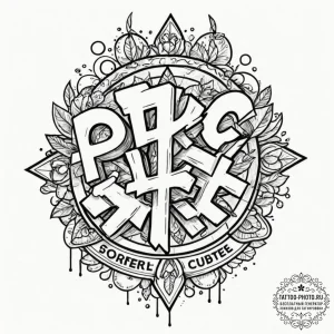 A linework tattoo of the ozark title card sym... - эскиз тату (№1753054375_0, 20.07.2025 23:32) — tattoo-photo.ru