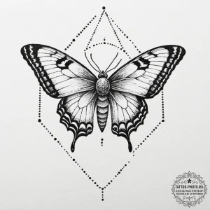 Moth, tattoo drawing outline, on a clean whit... - эскиз тату (№1753055863_0, 20.07.2025 23:57) — tattoo-photo.ru