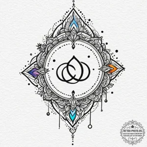 Tattoo design a shimmering, iridescent effect... - эскиз тату (№1753057018_0, 21.07.2025 00:16) — tattoo-photo.ru