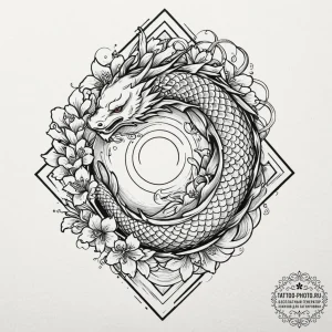 Tattoo design a swirling vortex of energy con... - эскиз тату (№1753061965_0, 21.07.2025 01:39) — tattoo-photo.ru