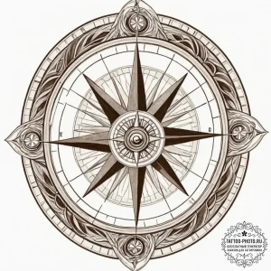 Tattoo sketch two parts of a simple compass t... - эскиз тату (№1753064933_0, 21.07.2025 02:28) — tattoo-photo.ru