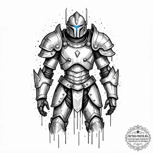 Tattoo sketch an abstract "armor" made of lig... - эскиз тату (№1753065179_0, 21.07.2025 02:32) — tattoo-photo.ru