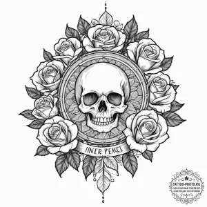 Tattoo sketch an abstract visualization of "i... - эскиз тату (№1753066827_0, 21.07.2025 03:00) — tattoo-photo.ru