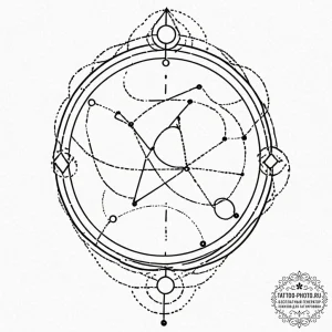 Tattoo sketch libra's glyph balanced on a sin... - эскиз тату (№1753068492_0, 21.07.2025 03:28) — tattoo-photo.ru