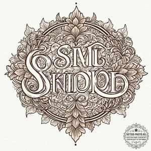Tattoo design a small, meaningful word in a u... - эскиз тату (№1753072617_0, 21.07.2025 04:36) — tattoo-photo.ru