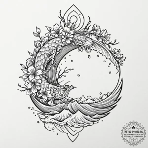 Tattoo sketch an abstract representation of "... - эскиз тату (№1753077083_0, 21.07.2025 05:51) — tattoo-photo.ru